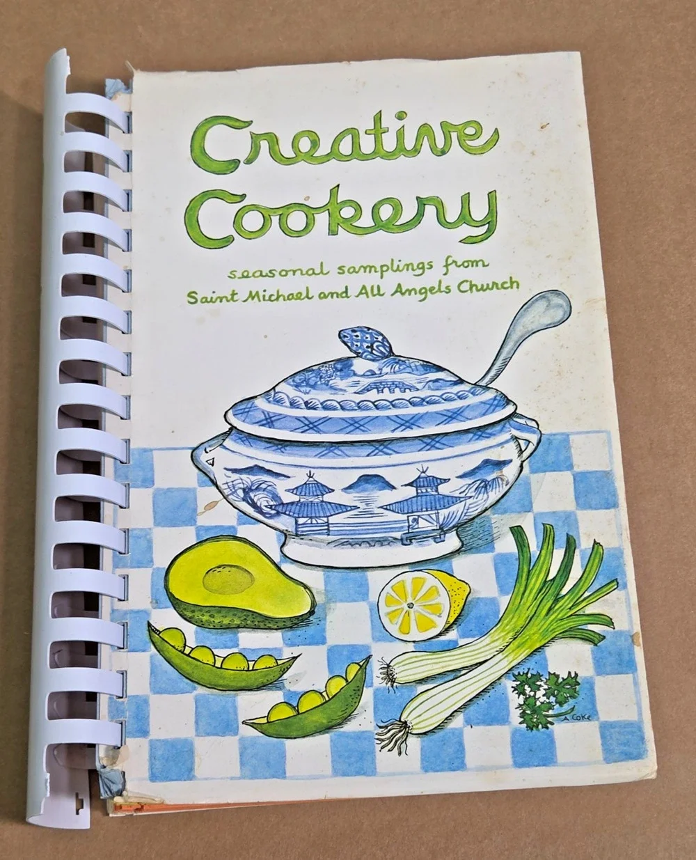 Vintage 1976 Creative Cookery Dallas St. Michael and All Angels Cookbook